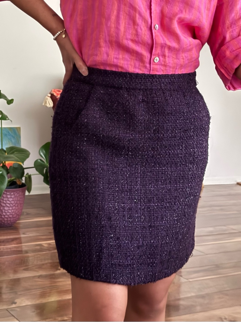 Cynthia Rowley purple skirt
